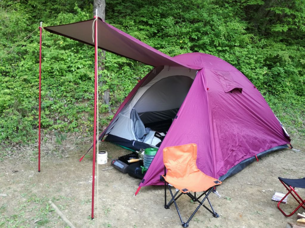 Preself 2人用 自立型ホットテント ドームテント ストーブジャック付き ウッドストーブ ブッシュクラフト サイクリング キャンプ 釣り (カーキ) 並行輸入品